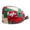 [En Stock] Gorro Quirúrgico Transfronterizo de Amazon para Personal Médico Oral y Dental Dibujo Animado Gorro de Enfermera Navideño