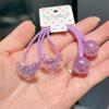 Elástico de cabelo infantil alta elasticidade laço colorido acessórios de cabelo bola redonda faixa de cabelo não machuca o cabelo elástico de borracha cordão de cabelo elástico de cabelo acessório de cabeça