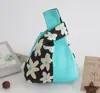 Bolsa de Tricô, Bolsa de Mão, Bolsa Saco, Bolsa de Ombro, Bolsa Feminina de Palha, Bolsa Feminina, Bolsa Colete, Bolsa Simples para Presente, Color-Blocking