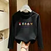 Camiseta de manga larga para niño 2026 nueva ropa de primavera y otoño para niños, camiseta básica de algodón puro para niño, top estiloso para niños mayores