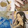 Suministro Transfronterizo de Lámina de Oro Cuadrada 22 Colores Opcionales 100 Hojas/Libro Pintura Arte de Uñas Pintura Pigmento en Abanico 9*9cm Lámina de Oro de Imitación