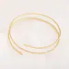 El Brazalete Metálico de Tres Hilos Geométricos Simples Más Vendido de Amazon para Europeo y Americano, Brazalete de Brazo Abierto Ajustable de Temperamento, Joyería