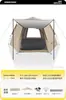 Barraca e toldo para exterior dois em um conjunto completo de equipamentos para acampamento ao ar livre, automático, portátil, espessado, para acampamento noturno, à prova de chuva