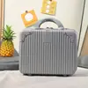 Bolsa de Maquiagem Satchel Maleta Retro 14 polegadas Bolsa de Cosméticos Fofa para Estudante Feminino Satchel Caixa de Armazenamento para Viagem