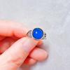 Estilo Nuevo Japonés y Coreano Moda Europea y Americana Estilo Dulce Creativo Anillo de Piedra que Cambia de Color con la Temperatura Fuente de Suministro Transfronteriza