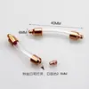 Garrafa de Vidro Oca Torcida com Abertura Pingente de Garrafa Cinnabar Ouro Rosa Pulseira de Cotovelo de Vidro Vazia DIY Feito à Mão
