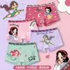 Algodón Puro Boxer Ropa Interior para Niñas Pequeño, Mediano y Grande Dibujos Animados Infantiles Transpirable Cuatro Esquinas Ropa Interior Infantil para Niñas Linda