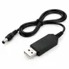 Cable elevador USB 5V a 9V Cable de conversión de energía DC5521 Cable de alimentación para router 5.5x2.1mm