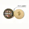 Broche de Bandera Americana con Diseño de Águila del 250 Aniversario, Superventas Transfronterizo, Insignia Metálica Esmaltada Conmemorativa