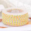 Fio de algodão de três cores de quatro fios Boting, pulseira de cordão colorido trançado feito à mão DIY, cordão para alça, resistente ao desgaste, material de cordão sem trama