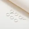 Anillo abierto de cobre chapado en oro de 18 quilates, electrochapado engrosado, accesorios de joyería hechos a mano para bricolaje, conector de anillo de hierro para llaves al por mayor