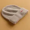 Gorros de Otoño e Invierno para Hombres y Mujeres, 100% Cachemir, Calientes, de Lana, Ala Ancha, Tejidos, Casuales y Versátiles
