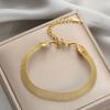 Jinhui nova pulseira popular de aço titânio europeia e americana estilo ins feminina moda personalizada pulseira que não desbota anti-desbotamento