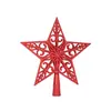 Decoración navideña regalos Árbol de Navidad de PVC Estrella de la punta Estrella de cinco puntas Adornos para árbol de Navidad Accesorios para la bola