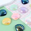 Bolsa de la Suerte al por Mayor Joyería de Resina con Perlas de Imitación y Brillo Estéreo Accesorios de Material Decorativo con Forma de Concha Pegajosa y Concha Crema