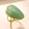 Joyería Transfronteriza de Acero de Titanio Europea y Americana, Anillos de Piedras Preciosas Estilo Palacio Prensado en Aceite, Anillos Retro Personalizados de Acero Inoxidable para Mujer al por Mayor