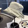 Sombrero de sol de ala ancha estilo coreano a cuadros para primavera-verano, sombrero de sol casual para exteriores con amarre para protección UV, sombrero de pescador