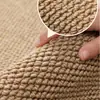 Tapete redondo de imitação de sisal, espessado para sala de estar, quarto, sofá, mesa de centro, escritório, almofada de cadeira, tapete de casa liso