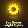 Vida Colorida 210 Luz de Noche de Girasol Control Remoto Luz de Noche Creativa para Dormitorio Compañero para Habitación Infantil Decoración para Mamá