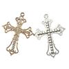 Accesorios de Aleación Personalizados Diamante Colgante de Cruz Grande de Diamante Accesorios para Joyería Hecha a Mano DIY Tendencia