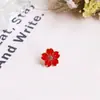 Broche de Flor de Cerezo para Colegio Japonés y Chica del Viento Hermoso Broche de Aguja para Cuello de Uniforme de Flor de Cerezo Metal Flor Gota de Aceite Insignia