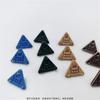 Remaches de Aleación Tachuelas para Esquinas de Ropa Accesorios Tachuelas Triangulares Impactantes Incrustadas con Diamantes para Maletas y Cuero Pintura en Spray Tachuelas para Ropa Galvanizadas