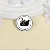 Broche de Jogo Misterioso Emblema de Metal Acessórios para Roupas Alfinete de Lapela Padrão Geométrico Redondo Venda por Atacado de Fábrica
