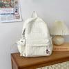 Mochila Escolar Plegada Artística Linda para Chica Escuela Secundaria Superior Estudiante Gran Capacidad Mochila de Alto Valor