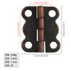 Bisagra de Mariposa Antigua Pequeña para Trasero Accesorios de Herrajes para Gabinete Bisagra de Encaje Bisagra Caja de Madera Bisagra de 90 Grados Bisagra de 180 Grados