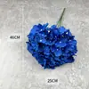 Hortensia de Mallorca de cinco cabezas, hortensia de boda, decoración de flor artificial, pared de fondo de flor artificial, decoración de sala de estar, flores artificiales