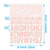 Pegatina de letra inglesa 0.5 1 1.5 pulgadas en stock decoración de álbum de recortes tarjeta de felicitación navideña letra de cuenta manual pegatina