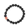 Pulsera Ojo de Tigre Europea y Americana Transfronteriza Unisex Pulsera de Cuentas de 8 mm Traje Cuerda Elástica Cuentas de Cristal Negro
