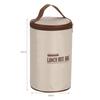 Bolso de mano redondo con aislamiento para almuerzo, bolsa de almuerzo para estudiantes, bolsa de picnic refrigerada con aislamiento de papel de aluminio grueso