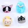 Proveedores de guantes para frotar para niños, toalla para frotar, guantes de doble cara, dibujos animados lindos, bola de baño, flores de baño