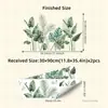 Hs4518N Pegatinas de Pared de Plantas Tropicales Verdes para Acuarela Hoja de Palma Monstera Estilo Fresco Simple Pegatinas de Decoración de Pared