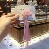 Tocado Hanfu estilo antiguo accesorios para el cabello pasador infantil pinza para niñas par Joyería de traje Tang cinta con borla Pasador de loto