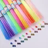 Pajitas plegables de estrella, pajitas de plástico semitransparentes, tubos para doblar rosas y estrellas, botellas de los deseos, origami de estrella de la suerte