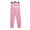 Sudadera con capucha para pareja con letras de espuma del mismo estilo del cantante de hip-hop Sp5Der Young Thug555, sudadera rosa