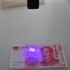 Fábrica atacado roxo 385nm detector de dinheiro lâmpada UV LED chaveiro pingente luminoso presente mini lâmpada tartaruga