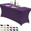 Cubierta Elástica para Mesa Transfronteriza al por Mayor Funda Rectangular Elástica para Mesa de Fiesta al Aire Libre Boda Funda para Mesa de Banquete de Boda