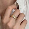 Anillo de Lujo Ligero Estilo Bucci para Mujer, Diseño de Nicho, Abertura Cruckle, Anillo de Dedo Ajustable, Joyería de Moda Nueva