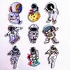 Patch quente transfronteiriço patch patch patch Patch de pano bordado Astronauta Patch bordado patch Pop patch patch patch Colar Pasta Pasta Colar Decorativo