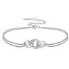 Colección de Pulseras de Diamante de Plata 925 Transfronterizas Europeas y Americanas Que No Se Desvanecen, Oro Real 18K Pulseras Versátiles de Lujo Accesible Venta al por Mayor Ui
