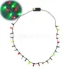 Nuevos Adornos Navideños Más Vendidos al por Mayor Luz LED Parpadeante Fresa Pequeña Bombilla Collar Adornos para Fiesta Navideña