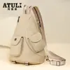 Nova Bolsa de Peito Feminina de Primavera, Bolsa Transversal de Alto Padrão, Mochila Pequena Casual Masculina Leve, Bolsa para Viagem de Curta Distância
