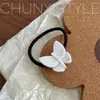 Ácido Acético Argola de Cabelo Borboleta Estilo Fada Corda de Cabelo Textura Gelatinosa Alça de Cabelo Menina Bonita Elegante Novo Estilo