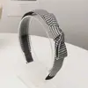 Diadema Antideslizante de Tela Versátil Estilo Piedra de Armas Moda Accesorios para el Cabello Estilo Coreano Simple Diadema Ancha con Lazo