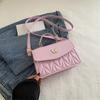 Bolso Pequeño Cuadrado de Macarrón Transfronterizo Verano Nuevo Estilo Bolso de Mujer Bolso de Hombro Simple de Moda Bolso Cruzado para Mujer Bolsos Textivos Bolso