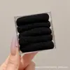 Cuerda Negra Simple para el Cabello, Gama Alta, Goma Elástica de Alta Elasticidad, Goma para el Cabello, Sin Marca, Sin Daño al Cabello, Goma para el Cabello, Accesorio Versátil para el Cabello para la Vida Diaria de las Mujeres