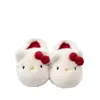 Pantuflas de algodón con licencia oficial de gatito, lindas y cálidas para uso en interiores, con un forro grueso y afelpado y suelas antideslizantes, perfectas para el invierno.